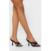 imageCoutgo Womens Thong Heels Mules Square Toe Heeled Flip Flops Mule Sexy Stiletto Dress Party SandalsBlack