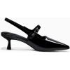 imageCoutgo Slingback Kitten Heels for Womens 2024 Pumps Party Dress ShoesBlack