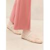 imageCoutgo Womens Mesh Ballet Flats Crystal Rhinestone Studded Comfortable Mary Jane Dress ShoesBeige