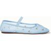 imageCoutgo Womens Mesh Ballet Flats Crystal Rhinestone Studded Comfortable Mary Jane Dress ShoesBlue
