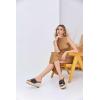 imageCoutgo Womens Wedge Platform Espadrille Slide Sandals Slip On Open Toe High Heels Buckle Casual Summer ShoesBlack
