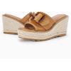 imageCoutgo Womens Wedge Platform Espadrille Slide Sandals Slip On Open Toe High Heels Buckle Casual Summer ShoesLight Brown