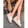 imageCoutgo Womens Wedge Sandals Platform Espadrille Heels Open Toe Strappy Slip On Casual Summer Slide ShoesWhite