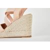 imageWomens Wedge Espadrille Sandals Platform Criss Cross Elastic Strap Slingback Summer Cap Toe ShoesPinkorange