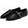 imageCoutgo Womens Mesh Mary Jane Flats Ballet Fishnet Ballerina Flats Buckle Strap Comfortable Causal Dress ShoesCool Black