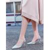 imageCoutgo Womens Mesh Slingback Heels Pointed Toe High Heels Pumps Slip On Party Dress ShoesBlue