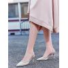 imageCoutgo Womens Mesh Slingback Heels Pointed Toe High Heels Pumps Slip On Party Dress ShoesSilver