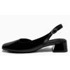 imageCoutgo Womens Chunky Low Heels DOrsay Slingback Pumps Closed Square Toe Work Office Dress ShoesBlack