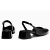 imageCoutgo Womens Chunky Low Heels DOrsay Slingback Pumps Closed Square Toe Work Office Dress ShoesBlack