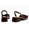 imageCoutgo Womens Chunky Low Heels DOrsay Slingback Pumps Closed Square Toe Work Office Dress ShoesDark Brown