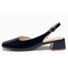 imageCoutgo Womens Chunky Low Heels DOrsay Slingback Pumps Closed Square Toe Work Office Dress ShoesNavy