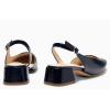 imageCoutgo Womens Chunky Low Heels DOrsay Slingback Pumps Closed Square Toe Work Office Dress ShoesNavy