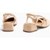 imageCoutgo Womens Mary Jane Chunky Low Heels Slingback Pumps Closed Square Toe Wedding Dress ShoesApricot