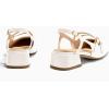 imageCoutgo Womens Mary Jane Chunky Low Heels Slingback Pumps Closed Square Toe Wedding Dress ShoesWhite