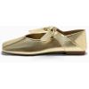 imageCoutgo Womens Mary Jane Flats Bow Square Toe Ballet Flats Dressy Comfortable Slip on Flat ShoesGold