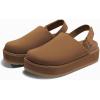 imageCoutgo Womens Platform Clogs Adjustable Strap Slip on Mules Shoes Comfortable Fall SandalsDark Brown