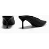 imageCoutgo Womens Pointed Toe Mules High Heels Sandals Slip On Clogs Summer Dress ShoesBlack