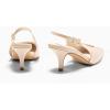 imageCoutgo Womens Slingback Heels Kitten Low Heel Dress Shoes Closed Pointed Toe Buckle Pumps Work Wedding ShoesBeige