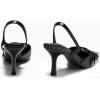 imageCoutgo Womens Slingback Kitten Heels Closed Pointed Toe Pumps DOrsay Wedding Party Dress ShoesBlack