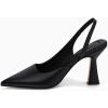 imageCoutgo Womens Slingback Stiletto High Heels Closed Pointed Toe Pumps DOrsay Sexy Office Dress ShoesBlackpu