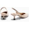 imageCoutgo Womens Slingback Stiletto High Heels Closed Pointed Toe Pumps DOrsay Sexy Office Dress ShoesPolish Khaki