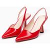imageCoutgo Womens Slingback Stiletto High Heels Closed Pointed Toe Pumps DOrsay Sexy Office Dress ShoesRed