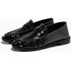 imageCoutgo Penny Loafers for Women Comfortable Slip on Shoes Collapsible Heel Closed Toe Dressy Casual Work FlatsBlack