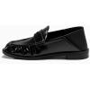 imageCoutgo Penny Loafers for Women Comfortable Slip on Shoes Collapsible Heel Closed Toe Dressy Casual Work FlatsBlack