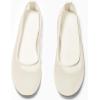 imageCoutgo Womens Mesh Ballet Flats Slip on Ballerina Flats Comfortable Casual Work Dress ShoesBeige
