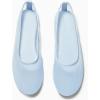 imageCoutgo Womens Mesh Ballet Flats Slip on Ballerina Flats Comfortable Casual Work Dress ShoesLight Blue