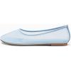 imageCoutgo Womens Mesh Ballet Flats Slip on Ballerina Flats Comfortable Casual Work Dress ShoesLight Blue