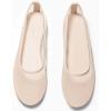 imageCoutgo Womens Mesh Ballet Flats Slip on Ballerina Flats Comfortable Casual Work Dress ShoesNude
