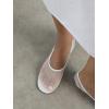 imageCoutgo Womens Mesh Ballet Flats Slip on Ballerina Flats Comfortable Casual Work Dress ShoesWhite