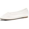 imageCoutgo Womens Mesh Ballet Flats Slip on Ballerina Flats Comfortable Casual Work Dress ShoesWhite
