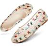 imageCoutgo Womens Mesh Ballet Flats Slip on Ballerina Flats Comfortable Casual Work Dress ShoesKhaki