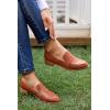 imageCoutgo Womens Classic Penny Loafers Crocodile Print Casual Mid Stacked Heel Comfort Slip On Office Oxford Dress Shoes