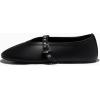 imageCoutgo Womens Mesh Ballet Flats Mary Jane Fishnet Ballerina Buckle Strap Comfortable Causal Dress ShoesCool Black