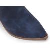 imageWomens Pointed Toe Ankle Boots Block Stacked Chunky Heel Cutout Side Zipper Fall Booties Shoe1navy