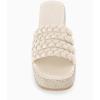 imageCoutgo Womens Platform Slides Sandals Espadrilles Braided Slip on Open Toe Backless Summer Dress ShoesBeige