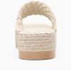 imageCoutgo Womens Platform Slides Sandals Espadrilles Braided Slip on Open Toe Backless Summer Dress ShoesBeige