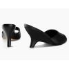 imageCoutgo Womens Wedge Heels Sandals Pointed Open Toe Slide Sandals Slip On Backless Summer Dress ShoesBlack