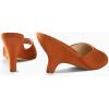 imageCoutgo Womens Wedge Heels Sandals Pointed Open Toe Slide Sandals Slip On Backless Summer Dress ShoesCaramel