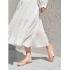imageCoutgo Womens Dressy Flat Sandals Open Toe Slip on Leather Summer Beach Slide SandalsKhaki