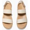 imageCoutgo Womens Flat Sandals Comfortable Arch Support Adjustable Double Strap Lightweight Summer Platform SandalsBeige