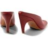 imageCoutgo Womens Kitten Heels Mules Open Peep Toe Slide Sandals Slip On Summer Dress ShoesRed