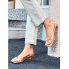 imageCoutgo Womens Strappy Low Kitten Heels Sandals Open Square Toe Flip Flop Summer Dress Party ShoesNude