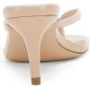 imageCoutgo Womens Kitten Heel Flip Flops Slip On Thong Slide Sandals Comfortable Summer Beach ShoesBeige