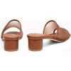 imageCoutgo Womens Slide Sandals Mesh Chunky Heels Mules Square Open Toe Slip On Summer Dress ShoesBrown