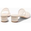 imageCoutgo Womens Slide Sandals Mesh Chunky Heels Mules Square Open Toe Slip On Summer Dress ShoesNude