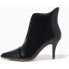 imageCoutgo Womens High Heel Ankle Booties Pointed Toe Slip On Boots Winter Dress Boot ShoesBlack